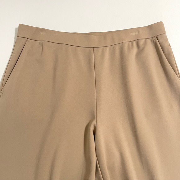 Eileen Fisher Wide Leg Ponte Pant Ankle Crop Pull On Biscuit Large / X-Large - Picture 9 of 16